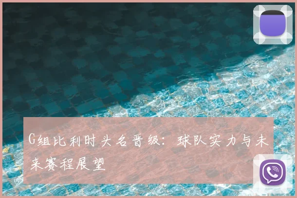 G组比利时头名晋级:球队实力与未来赛程展望